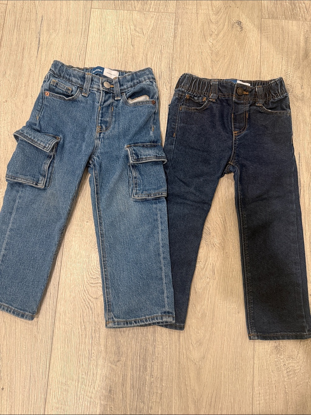 Old Navy Toddler Denim Cargo Jeans & Pull-On Jeans - Blue